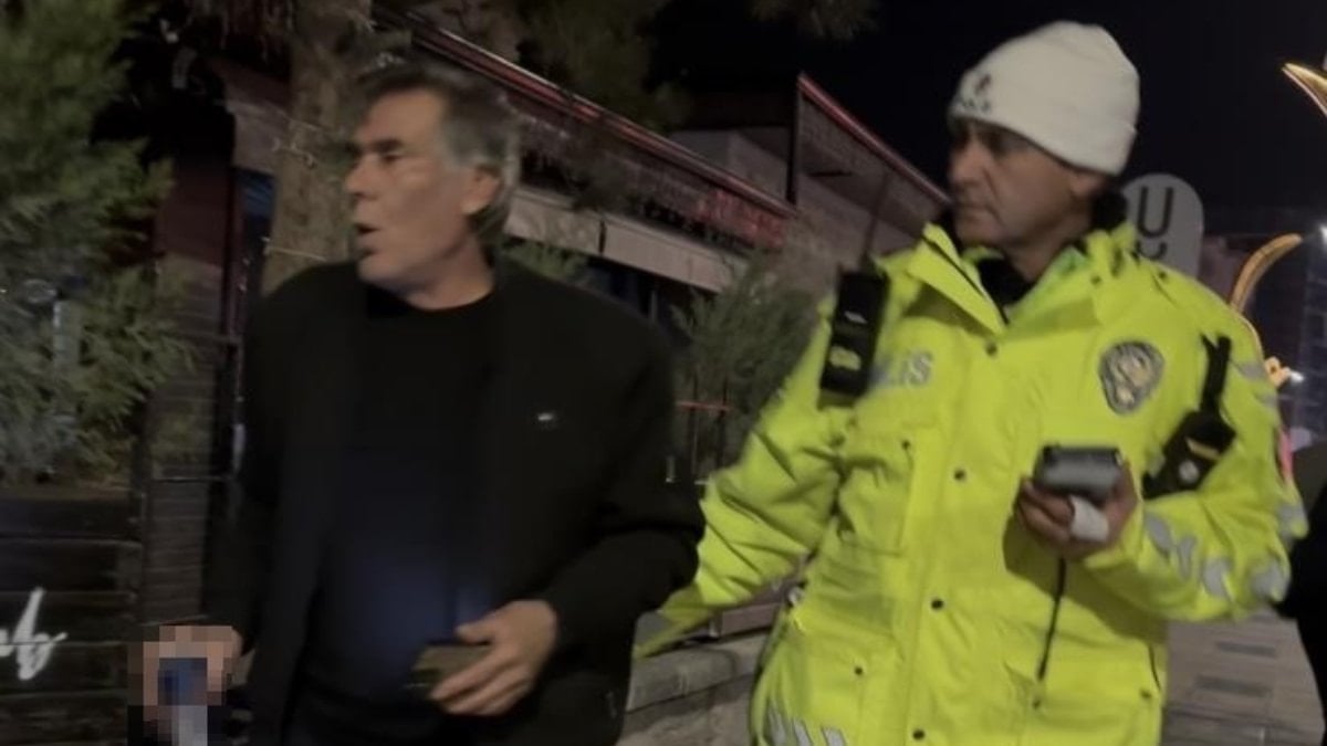Aksaray’da yasal sınırın 4 katından fazla alkollü çıktı: Gazeteciye el sallayıp yüzüne tükürdü