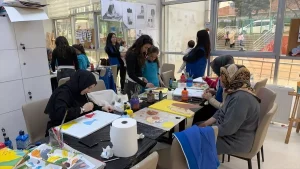 Alaçam’da Anne-Kız Boyama Etkinliği