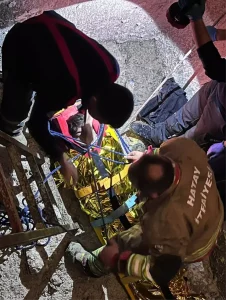 Antakya’da İnşaat Çukuruna Düşen İşçi Yaralandı