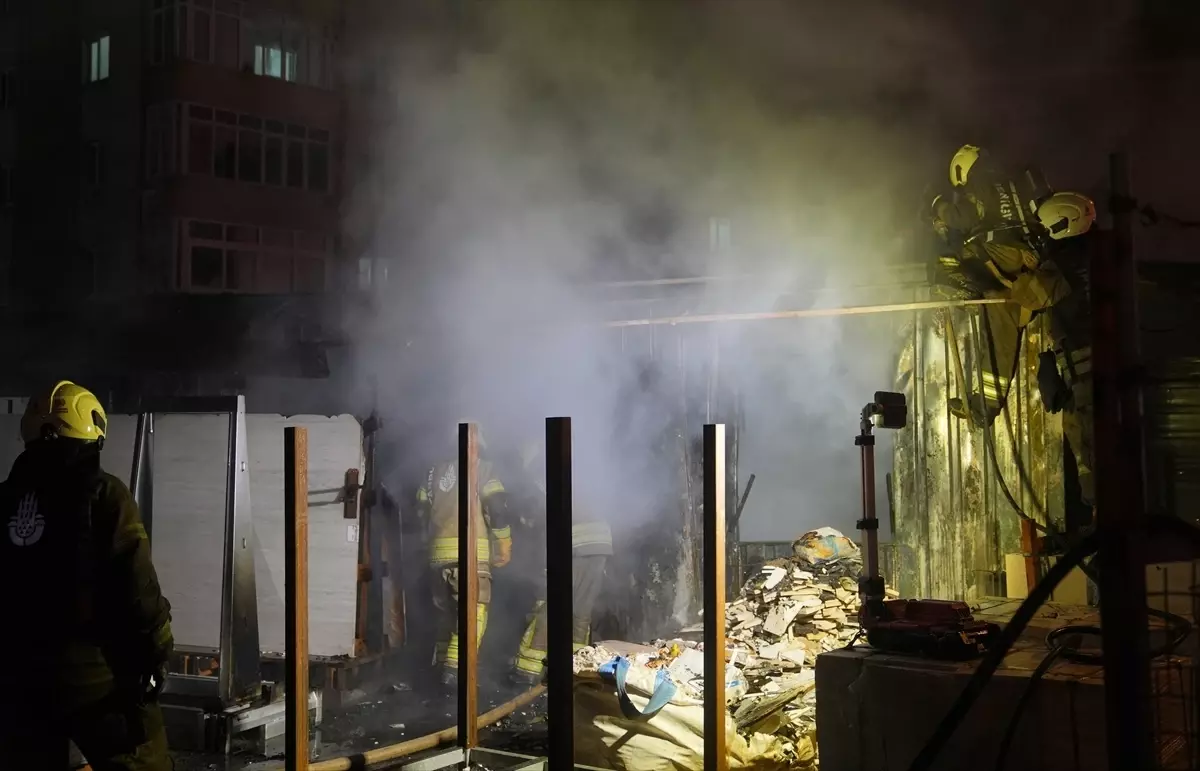 Ataşehir’de Mermer Atölyesinde Yangın