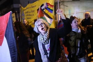 Atina’da İsrail’e Eurovision Protestosu