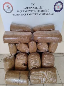 Bafra’da 75 Kg Kaçak Tütün Ele Ge geçirildi
