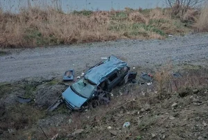 Bafra’da Trafik Kazası: İki Yaralı