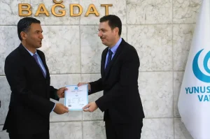 Bağdat’ta Türkçe Kursuna Sertifika Töreni