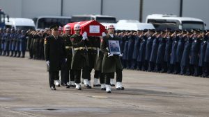 Balıkesir’de şehit pilot için tören: İbrahim Bolat son yolculuğuna uğurlandı