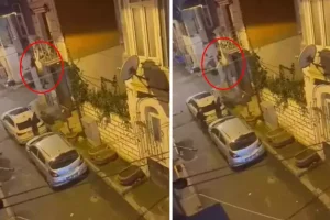 Balkondan atlamak isteyen kadını, kocası yakaladı ama sonu kötü bitti