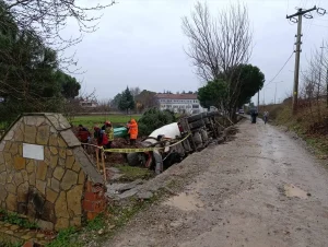 Beton Mikseri Devrildi: 1 İşçi Hayatını Kaybetti