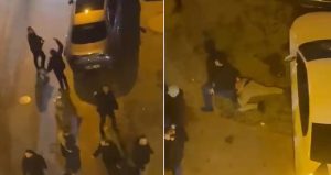 Beyoğlu’nda aracını kavga ettiği grubun üzerine sürdü