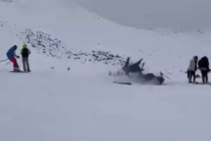 Bingöl’de kayak merkezinde feci kaza: 6 yaralı