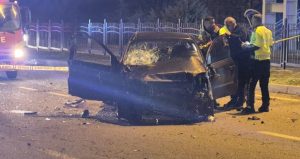 Bingöl’de takla atan otomobildeki 2 kişi yaralandı