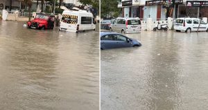 Bir büyükşehri sel esir aldı! Okullar tatildi