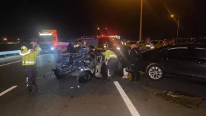 Bursa’da Otoyolda Kaza: Bir Yaralı