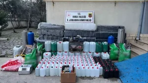 Bursa’da Sahte İçi Operasyonu: 2.150 Litre Etil Alkol Ele Geçirildi