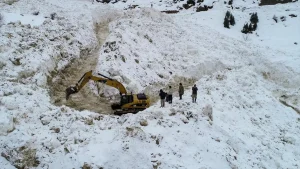 Çatak’ta Çığ Sonrası Yol Yeniden Açıldı
