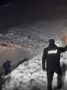 Çığ, Ekip Aracını Kapatınca Kurtuluş Sevinci