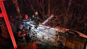 Çorum’da Otomobil Devriildi: 1 Yaralı