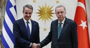 Cumhurbaşkanı Erdoğan, Yunanistan lider Miçotakis ile görüştü