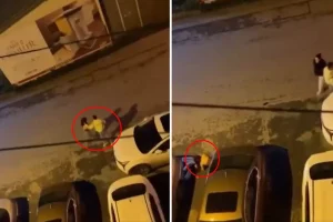 Dehşete düşüren görüntü: “Yapma, o kız” dese de dinlemedi