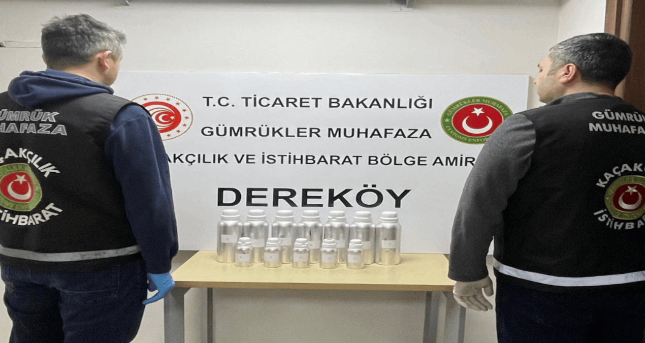 Dereköy Sınır Kapısı’nda 10 kilogram likit esrar ele geçirildi