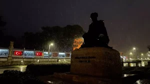 Edirne’de Kar Yağışı Başladı