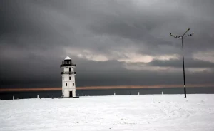 Erciş’te Kar Yağışı Manzaraları