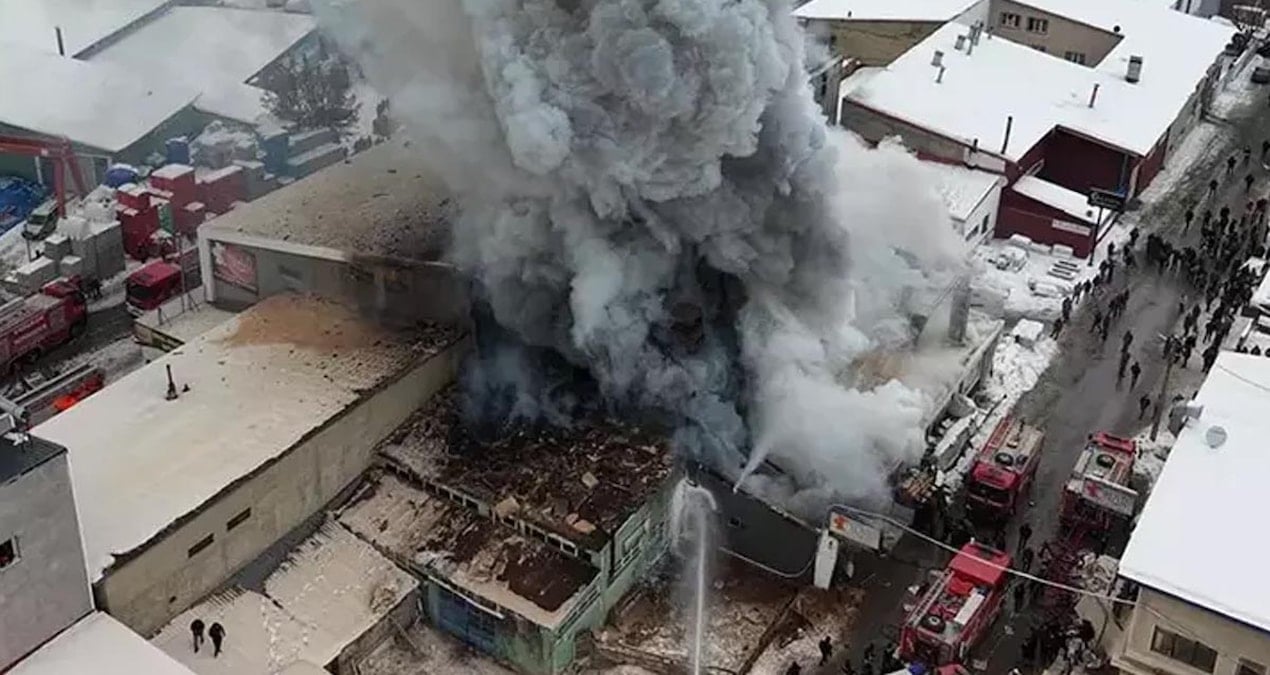 Erzurum’daki fabrika yangınında karar: 2 ölümün bedeli adli para cezası oldu