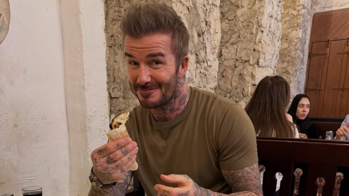 Fırının başına geçmeyi ihmal etmedi: David Beckham’ın kebap keyfi