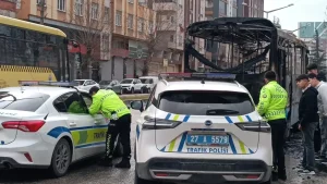 Gaziantep’te Halk Otobüsü Yangını