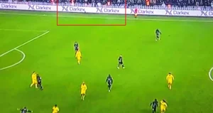 Gündüz 500 milyon dolarına el konulan baronun Kocaeli-F.Bahçe maçında garip reklamı