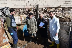 Hakkari’de Veterinerlerden Aşılama Çalışmaları
