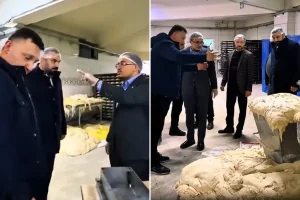 Hamurlar yerlere taştı, işletme sahibinin savunması skandalı ikiye katladı
