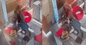 İş başvurusunda gelen kişi hırsız çıktı: O anlar kamerada