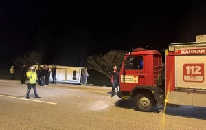 Kahramanmaraş’ta Minibüs Devrildi: 11 Yaralı