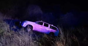 Kamyonetin şarampole yuvarlandığı kazada sürücü yaralandı