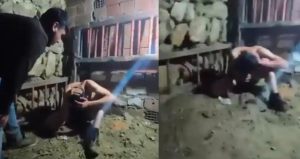 Kan donduran işkence! Vahşet anlarını kameraya çektiler