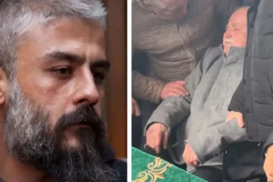 Kanbolat Görkem’e son veda: Babası oğlunun tabutunu öptü