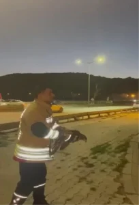 Karaçay’da Şahin Kurtarıldı