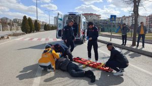 Karaman’da yolun karşısına geçmek isterken öldü