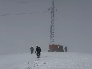 Karlı Dağda Elektrik Arızası Giderildi