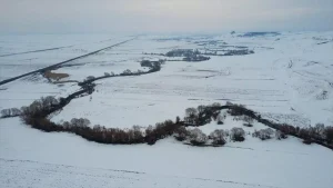 Kars’taki Menderesler Karda Beyaza Büründü