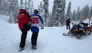 Kartalkaya’da Kayakçı Kurtarma Tatbikatı