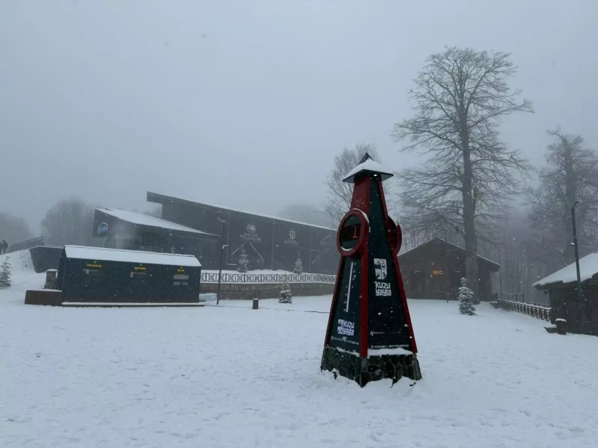 Kartepe’de Kar Yağışı Etkili Oldu