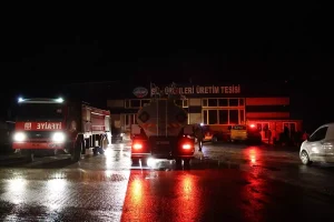 Kırklareli’nde Süt Tesisinde Yangın Çıktı