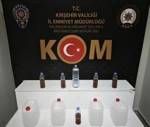 Kırşehir’de 23 Litre Sahte İçki Ele Geçirildi