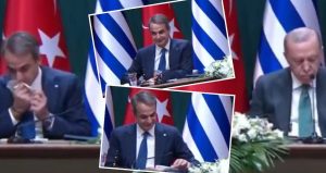 Miçotakis burnunu silip dosyaya koydu! Yunanlar sosyal medyada topa tuttu