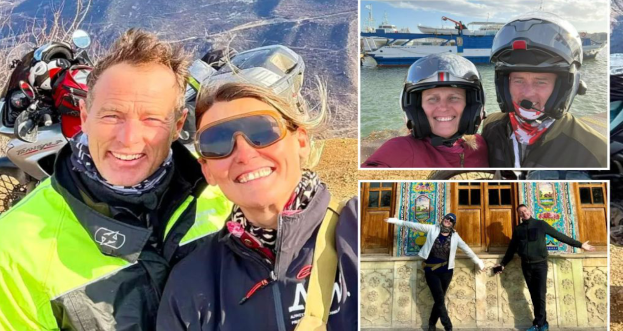 Motosikletle dünya turu yapan çift İran’da kabusu yaşadı!