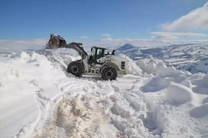 Muş’ta Karla Mücadele Süper Hızla Devam Ediyor