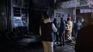 Nevşehir’de Oto Döşeme Dükkanında Yangın