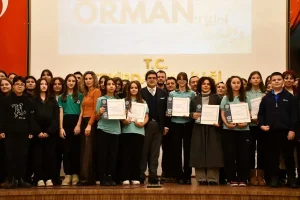 Öğrencilere Orman Sergisi Belgesi