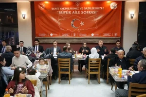 Osmancık’ta şehit aileleri ve gaziler “Büyük Aile Sofrası”nda buluştu
